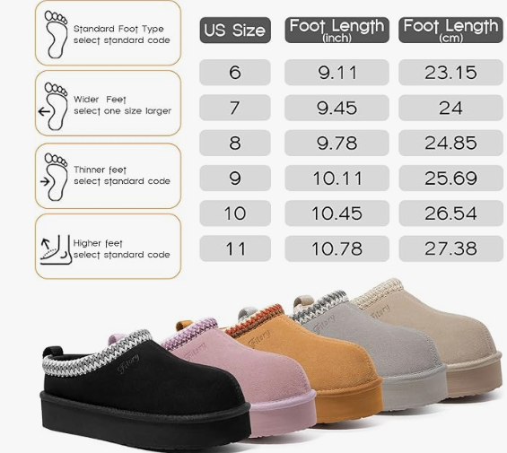 FITORY Women's Suede Slipper | Flat Short Mini Boots with Fur Fleece | Winter Casual Comfort Shoes